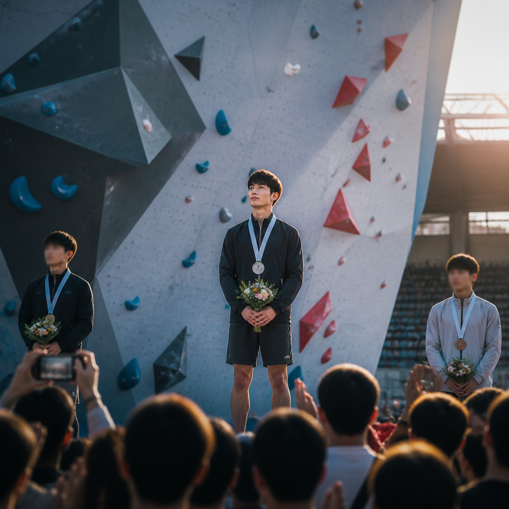 이도현, 2026 시즌 첫 스포츠클라이밍 볼더링 은메달 획득