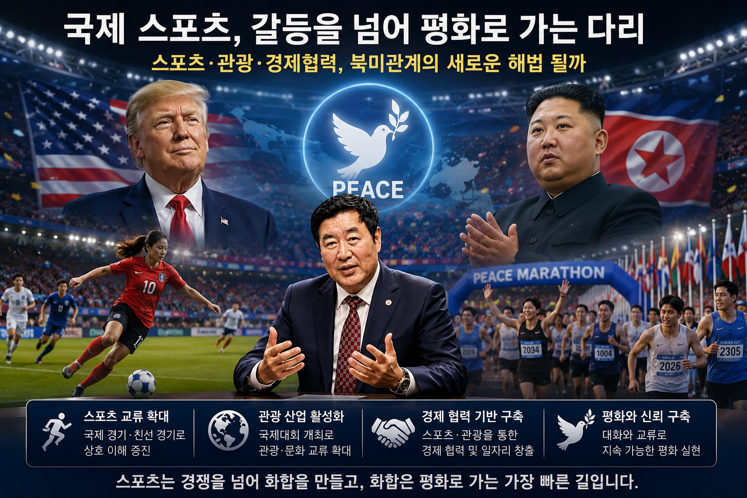 국제 스포츠, 갈등을 넘어 평화로 가는 다리 스포츠·관광·경제협력, 북미관계의 새로운 해법 될까!